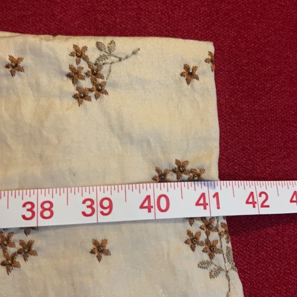 Dana Buchman S 12 Women’s Cream Embroidered Pants - Picture 11 of 12